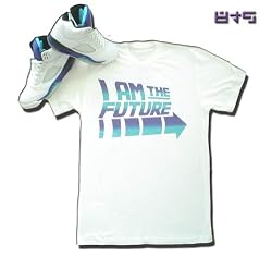 8&9 I Am The Future "88 MPH" Printed Men's T-shirt By EIGHT & NINE DESIGNS White / Emerald Green / Grape Ice Jordan V Color Way 8&9 Tee