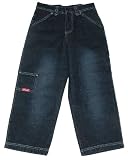 Acid-Wash Black Denim Jeans with Carpenter's Loop and Decorative Pocket on Legs (Available in Boys Sizes 8-16 & Husky)