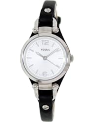 Fossil Womens ES3263 Georgia Analog Display Analog Quartz Black Watch