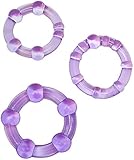 Textured Beaded Cock Rings Trio