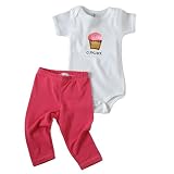 Kee-Ka Cupcake Short Sleeve Bodysuit & Leggings Size 3-6Mos