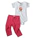 Kee-Ka Organic Short Sleeve Bodysuit & Leggings Cupcake, 6-12 Months