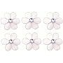 2" White Mini Daisy Flower 6pc nylon hanging ceiling wall baby nursery room wedding decor