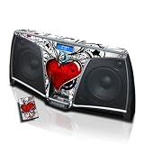 My Heart Design Decorative Skin Decal Sticker Kit for KICKER iKick iK500 MP3 Docking Station + Remote Control Skin + iPod class skin + iPod touch skin