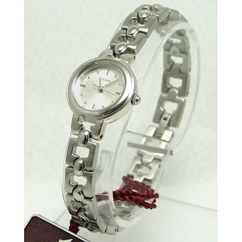 YEMA by Seiko of France Women's Silver-tone Watch with Silver Colored Dial. Model: YM548
