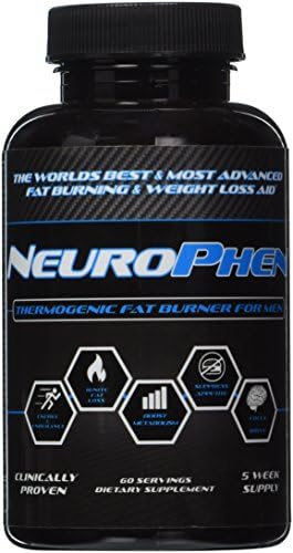 NeuroPhen The Best Thermogenic Fat Burner for Men, Weight Loss Supplement, Diet Pill, Appetite Suppressant, Fat Metaboliser, Diuretic Fat Blocker, Energy and Focus Booster. Lean Hard Muscle - 60 Servings