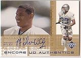 2000 Upper Deck Encore UD Authentics #MW Michael Wiley (Autographed Card)