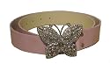 Pink Studded Butterfly Buckle Belt -- SwankySwans