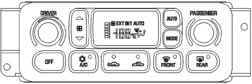 ACDelco 15-72949 Heater and Air Conditioner Control Assembly