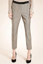 Autograph Jacquard Diamond Slim Leg Cropped Trousers