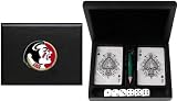 NCAA Florida State Seminoles Playing Cards/Dice Gift Set - Black Finish