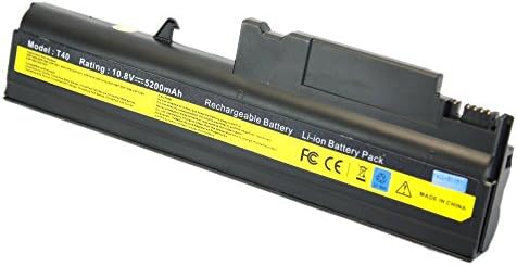 NEW 10.8V 5200Mah Li-ION Notebook/Laptop Battery for IBM ThinkPad R50e-1850 R51-2888 R52-1860 T41 2379 T42p 2374 FRU 08K8193 Black