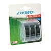 Dymo 9mm x 3m Three Embosser Tape - White/ Black