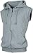 ANGEL COLA Men's Sleeveless Hoodie Zip Up Vest PT601 N.Light Gray XL