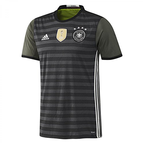 adidas Kinder Trikot DFB Away Jersey Youth, dark grey heather/off white/base green s15, 128, AA0114