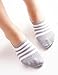 VERO MONTE 4 Pairs Womens No Show Athletic Socks Cotton Liners Non-Slip Grips