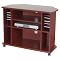Corner TV Cart - Mahogany