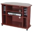 Corner TV Cart - Mahogany