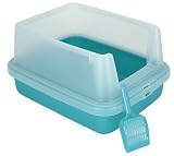 Litter Box with Shield - 15 3/4 in. W x 19 7/8 in. L x 10 5/8 in.