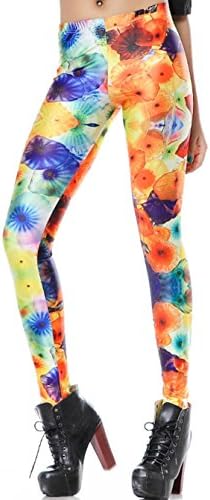 Women Rainbow Lotus Leggings
