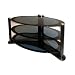 Icon Aero 3237 - Premium Glass Stand For LCD & Plasma TV Up to 37" - High Gloss Black