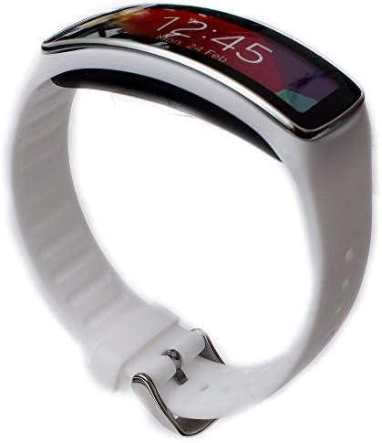 LUCKYMALL Replacement Plastic Band for Samsung Galaxy Gear Fit (White)