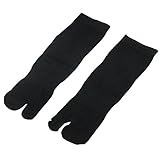 (キョウエツ) KYOETSU 湯あそび レディース伸びる足袋ソックス 靴下 女性 22cm-28cm (黒)