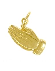 Gold Praying Hands Pendant
