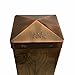 Nuvo Iron Decorative Easy Post Cap for Posts with Rounded Corners for 5.5” x 5.5” Posts, Copper Plated