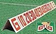 Budget Collapsible Sideline Markers - Set - Red on White, set of 11 - Football Practice