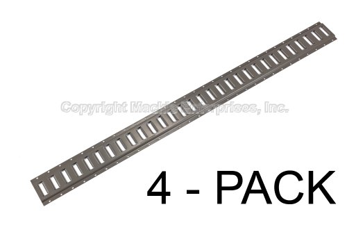 E Track 5 ft. Horizontal Trailer Tiedowns - 4 Pieces-image