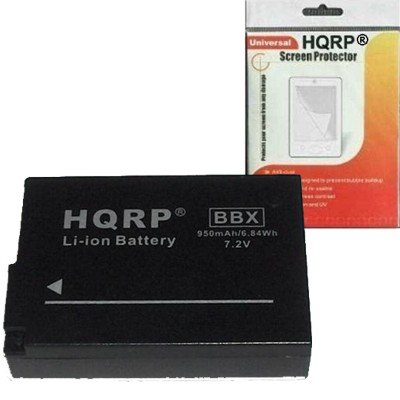 HQRP Battery pack compatible with PANASONIC Lumix DMW-BLD10E DMW-BLD10 DMC-GF2 DMW-BLD10PP DMW-BLD10GK Replacement plus LCD Screen Protector