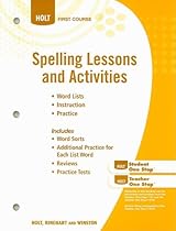 DOWNLOAD Spelling Lessons and Activities (Elements of Language, 1st Course) [D.O.C]