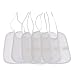 Baby Unisex Plain Tie On Bibs (Pack Of 5) (One Size) (White)