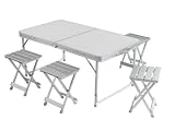 Eigenschaften GrandCanyon  / Koffertisch + 4 Hocker, Aluminium