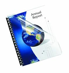 Fellowes Transparent Presentation Binding Cover, PVC Material, 8.75 x 11.25 Inches, Clear, 25 per Pack (52309)