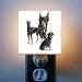 Black Doberman Pinscher Night Light