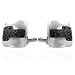 The Stainless Steel Jewellery Shop - Stunning Mens Stainless Steel Cufflinks with Black Cubic Zirconia Pattern