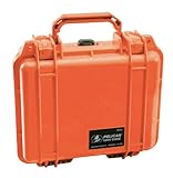 Pelican 1200 Case with Foam for Camera (Orange)