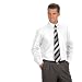Langarm Uni Hemd Button Down, Gr. XXL (45/46), weiß