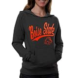 NCAA Boise State Broncos Ladies Black Script One V-Neck Hoodie Sweatshirt