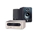 Marantz M-CR502 DAB HiFi System with Q Acoustics Q2010 Speakers (Gloss Black) 10 Metres Speaker Cable included. Free 4Gb USB Flash Drive