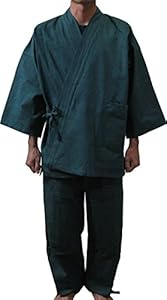 Edoten Men's Japan Kimono Denim Samue GN M
