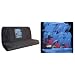 Car Truck SUV Dolphin Print Rear Bench or Small Truck Seat Covers Black 2 piece Universal Print Vehicle Seatcovers