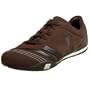 A2Z Racer Gear Men's CS005 Double Stripe Casual Driving Shoe,Brown,11 M US
