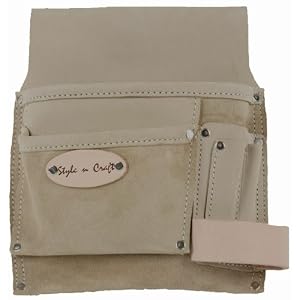 Style n Craft 92-826 5 Pocket Top Grain Tool Belt Pouch by 