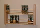 Spice Rack, Two Tier, Natural