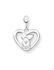 Disney Piglet Heart Lobster Clasp Charm