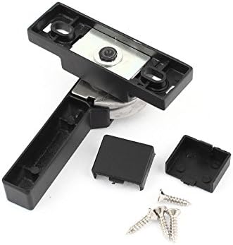 Long Grip Left Handle Crescent Sliding Window Locking Sash Lock Black