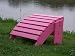 Pink Painted Cedar Adirondack Ottoman